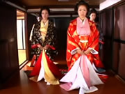 日本古代貴族狂歡各種體位性交